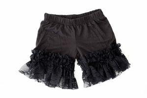 Pantaloons- Black with Lace Ruffles