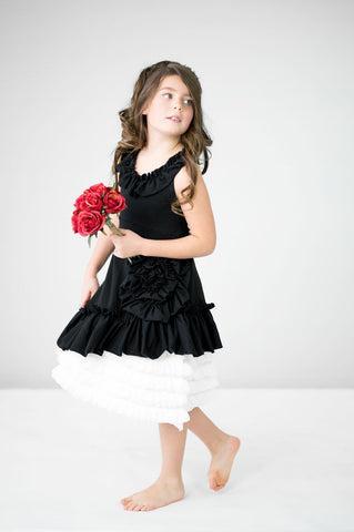 Blossom Dress- Black & White