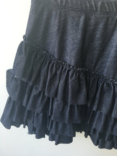 Bustle Skirt- Knit Denim
