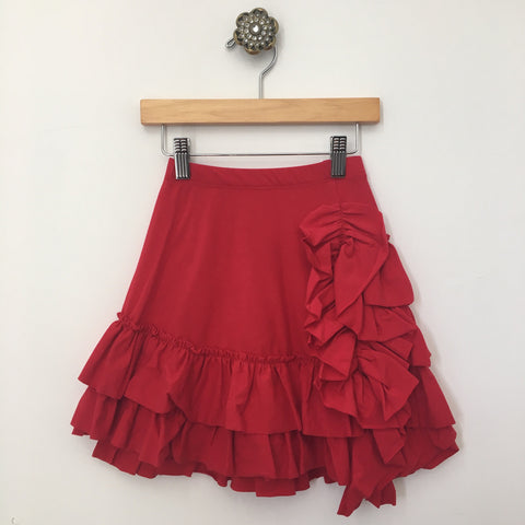 Bustle Skirt- Red