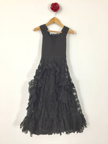 Vintage Nightingale Dress - Black