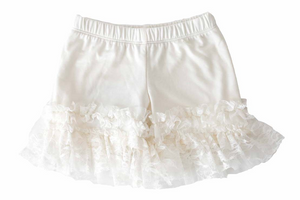 Ivory Pantaloons with lace ruffles