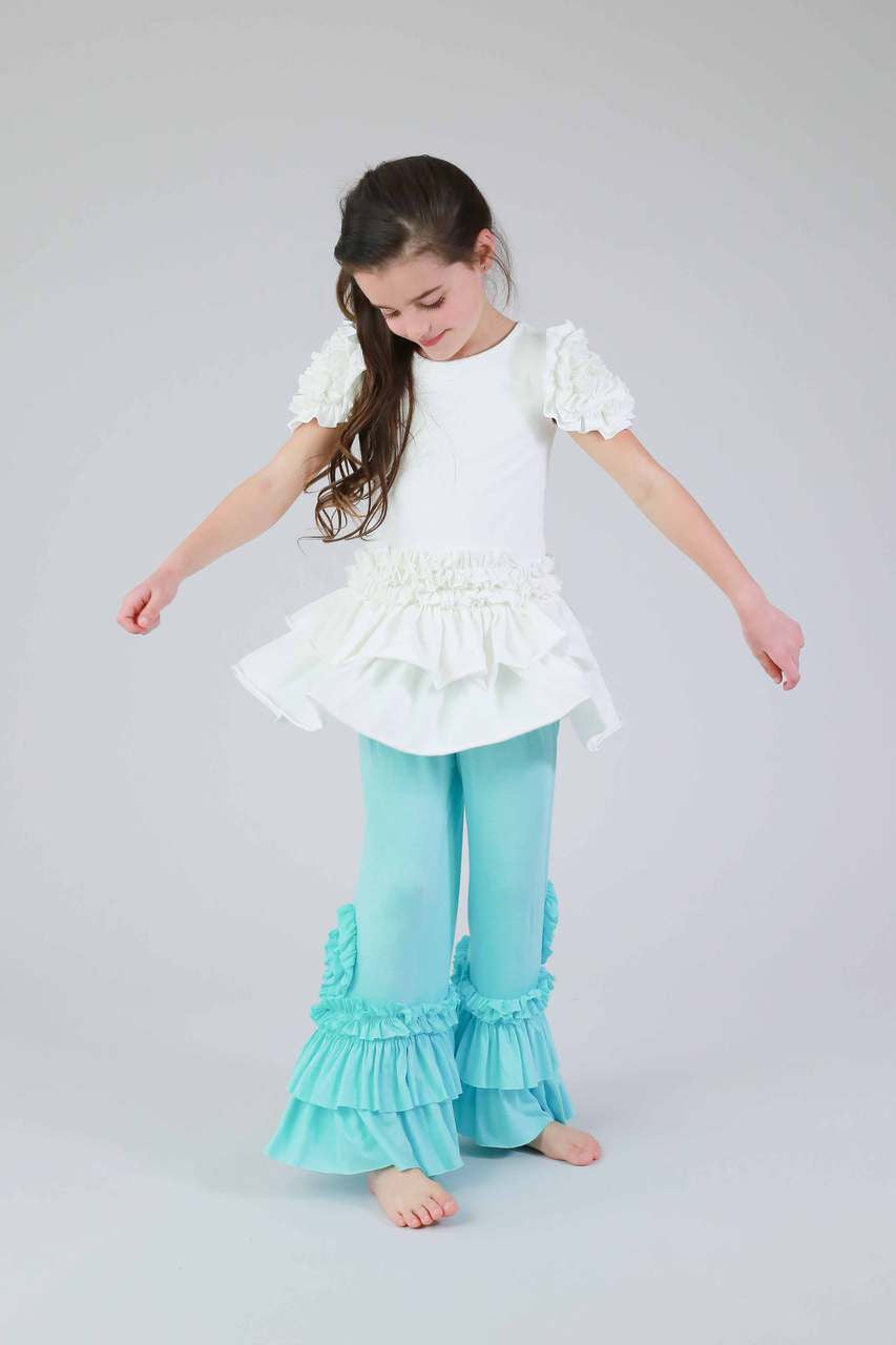 Peony Pant- Aqua