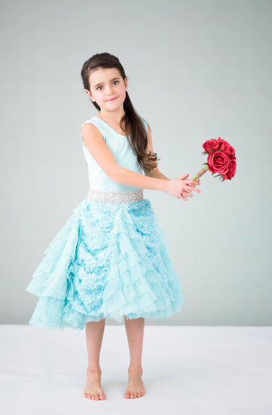 Georgia Dress- Aqua