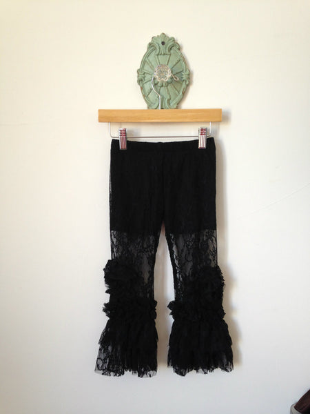 Peony Legging-Black lace