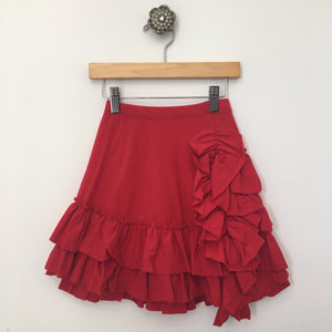 Bustle Skirt- Red