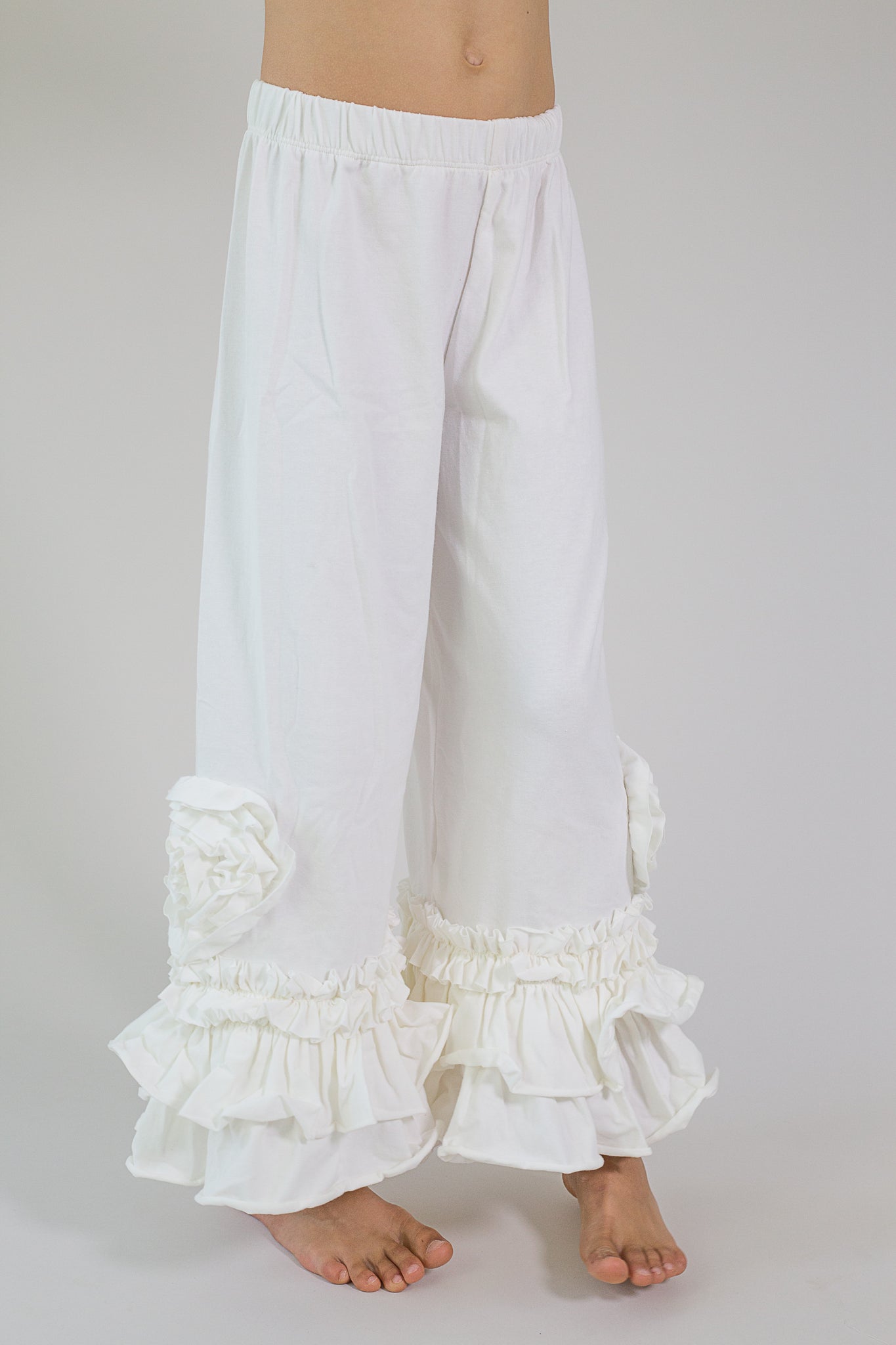 Ivory Peony Pants