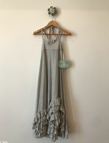 Full Bloom Maxi - Stripe/Gray